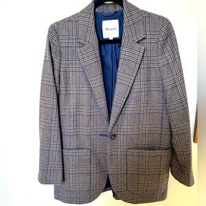 Madewell Women Larsen Idris Glen Plaid Blazer